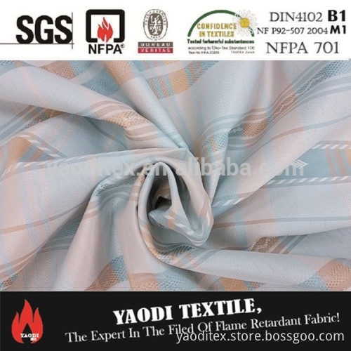 High quality 100% polyester jacquard blackout fabric
